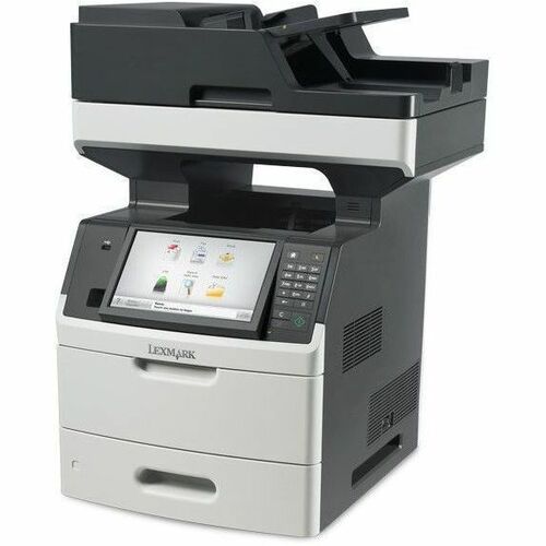 Lexmark MX711DE Wired Laser Multifunction Printer - Monochrome - Gray, White
