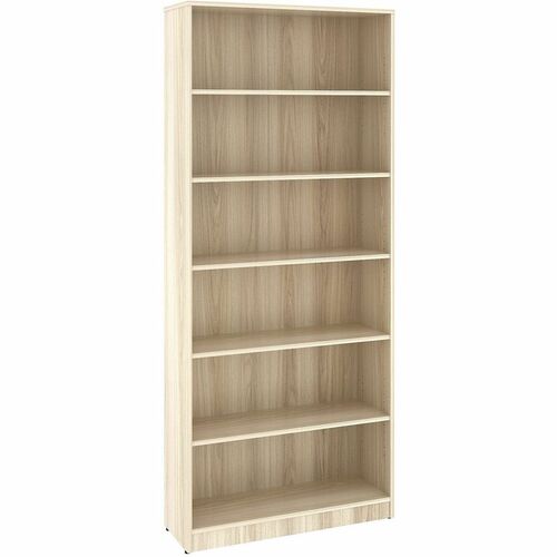 Lorell Bookcase - 6 x Shelf(ves) - Modern Elm - Assembly Required