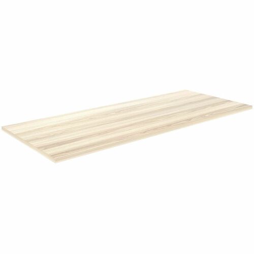 Lorell Multipurpose Tabletops - Laminated Rectangle Top - 30" Table Top Width x 72" Table Top Depth x 1" Table Top Thickness - Training, Multipurpose - Assembly Required - Modern Elm - Particleboard Top Material - 1 Each