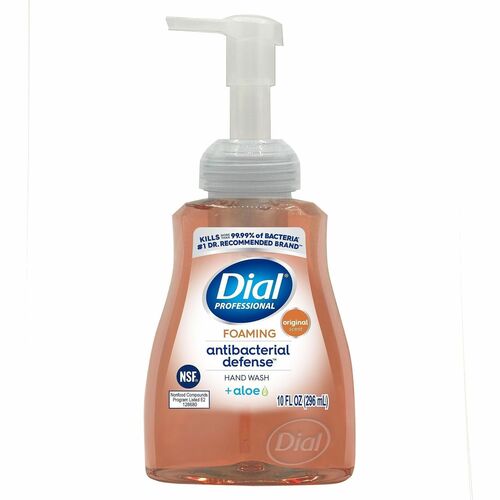 Dial Professional Antibacterial Defense Foaming Handwash - Spring Water Scent - 10 fl oz - Pump Dispenser - Bacteria Remover - Hand, Household - Antibacterial - Clear - Sulfate-free, Paraben-free, Phthalate-free, Silicone-free, Cruelty-free - 8 / Carton