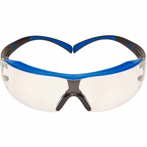 3M SecureFit Protective Eyewear - Eye, Fog, Impact, UVA, UVB, Debris, UVC Protection - Polycarbonate - Blue, Gray - Clear Lens - Anti-fog, Impact Resistant, Self Adjustable, Snug Fit, Removable, Comfortable