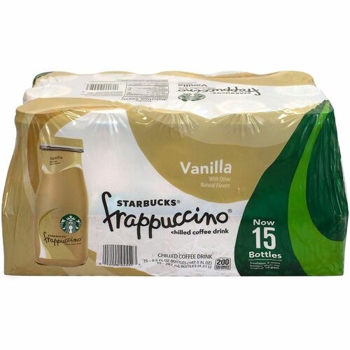 Green Rabbit Starbucks Frappuccino Coffee Drink - 9.5 oz - Vanilla - 1 Carton