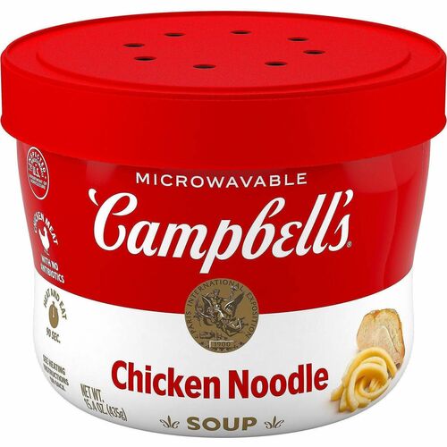 Green Rabbit Campbell's Chicken Noodle Soup To-Go - Microwavable - Chicken Noodle - 15.40 oz - 1 / Carton