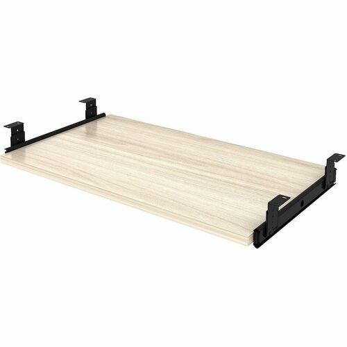 Lorell Essential Series Laminate Desking & Accessory - 0.7" Height x 26" Width x 15.4" Depth - Material: Melamine Laminate - Finish: Melamine, Laminate, Modern Elm - Durable - For Desk, Keyboard - 1 Each