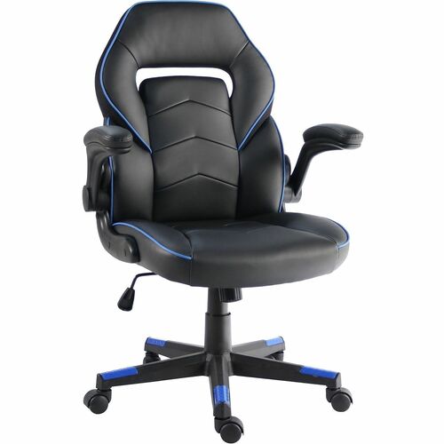 NuSparc SpawnSafe Antimicrobial Gaming Chairs - Polyurethane, Nylon - Black, Blue