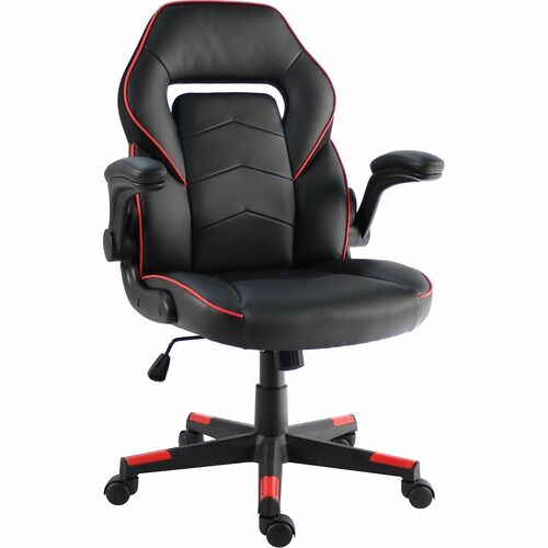 NuSparc SpawnSafe Antimicrobial Gaming Chairs - Polyurethane, Nylon - Black, Red