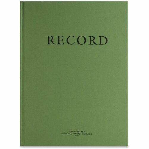 United Book Press Multipurpose Record Book - Green - 1 Each