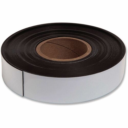 U Brands Magnetic Tape - 16.67 yd Length x 2" Width - White - For Dry Erase Board - 1 Each