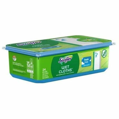 Swiffer Sweeper Wet Cloths - Residue-free - White - 24 / Pack