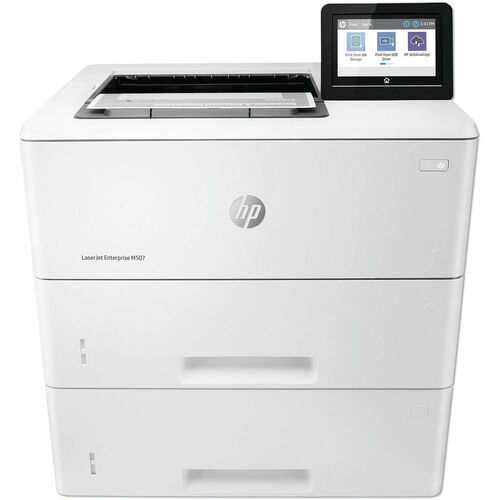 HP LaserJet Enterprise M507 M507x Desktop Laser Printer - Monochrome - 43 ppm Mono - 1200 x 1200 dpi Print - Automatic Duplex Print - 1200 Sheets Input - Ethernet - Wireless LAN - Apple AirPrint, Google Cloud Print, HP ePrint, Mopria, Wi-Fi Direct - 15000