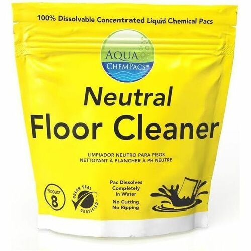 Diversey Neutral Floor Cleaner, 1x 120ea - For Floor - Concentrate - Liquid - 0.53 oz (0.03 lb) - Deodorize, No-rinse, Haze-free - Yellow - 1 / Carton