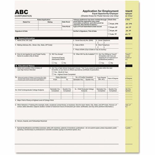 ICONEX Carbonless Paper - Letter - 8 1/2" x 11" - White/Canary - 2500 / Carton