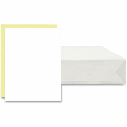 ICONEX Carbonless Paper - Letter - 8 1/2" x 11" - White, Canary - 5000 / Carton