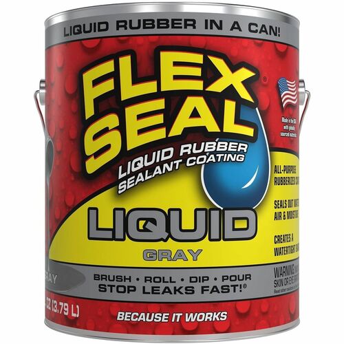FLEX SEAL Sealant - Synthetic Rubber - Gray - 8 lb - 1