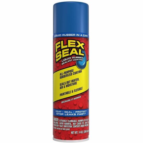 FLEX SEAL Liquid Rubber Sealant Coating Spray - Synthetic Rubber - Blue - 0.87 lb - 1