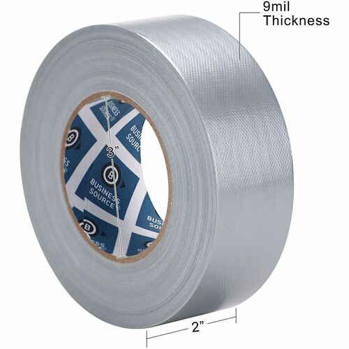Business Source General-purpose Duct Tape - 60 yd Length x 2" Width x 9 mil Thickness - Gray - For General Purpose, Multi Surface, Indoor, Outdoor, Wrapping, Repairing, Sealing - 1 Roll