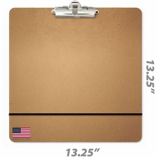 Officemate 13 1/4-inch x 13 1/4-inch Artist Sketch Board - Storage for Paper - Wood, Fiberboard - Brown - 1 Each