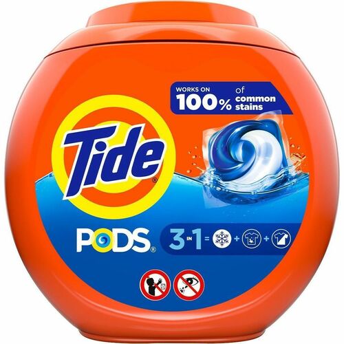 Tide Pods Laundry Detergent - For Laundry, Washing Machine, Clothes, Fabric - Concentrate - Pod - Original Fresh Scent - Recommended For: Stain Remover, Odor Remover, Food Remover, Grass Remover, Grease Remover, Oil-Based Soil Remover, Organic Matter Remo