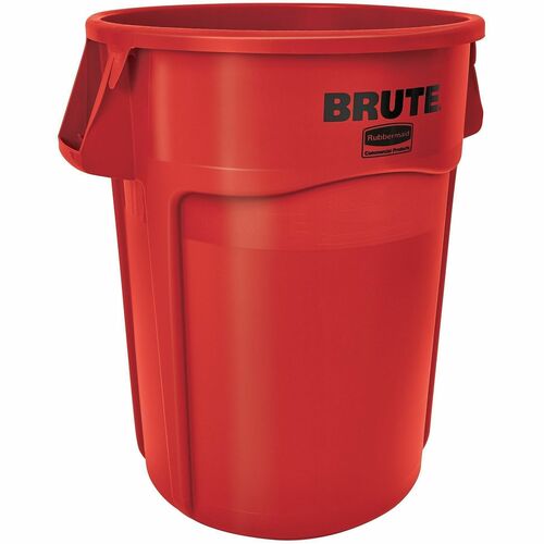 Rubbermaid Commercial Brute Vented Container - 44 gal Capacity - Round - For Commercial - Vented, UV Resistant, Heavy Duty, Handle, Tear Resistant, Damage Resistant, Contoured Base Handle, Durable, Fade Resistant, Warp Resistant, Crack Resistant, ... - 31