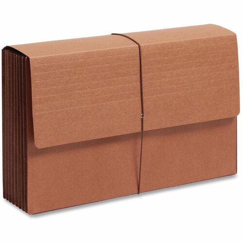 Smead TUFF Legal Recycled Expanding File - 8 1/2" x 14" - 7" Expansion - 1 Pocket(s) - Redrope - Redrope - Durable, Water Resistant, Spill Resistant, Dirt Resistant, Oil Resistant, Tear Resistant Gusset, Reinforced Top, Flap, Pocket, Sturdy, Elastic Closu