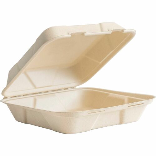 Vegware Compostable Takeout Containers - Food, Food Storage, Salad - Natural - Molded Fiber Body - 200 / Carton