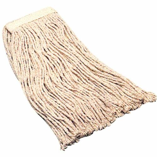 SKILCRAFT® 24 oz. Cotton Mop Head - 8-ply - Cotton, Yarn, Synthetic - Natural - 1.50 lb - 1 Each