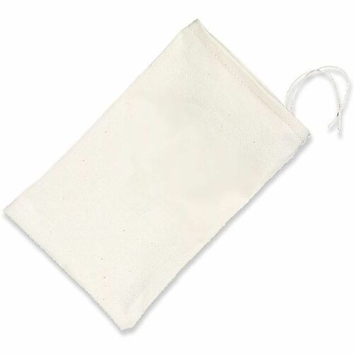 SKILCRAFT® Cotton Mailing Bags - 9" Length x 6" Width - Drawstring Closure - Beige - Cotton - Mailing, Bolt, Nut, Screw - 1400 / Bundle