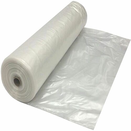 SKILCRAFT® Plastic Sheeting - 10 ft Width x 100 ft Length - Dust Resistant, Water Resistant, Vapor Resistant - Polyethylene, Plastic - Black - 1 Roll