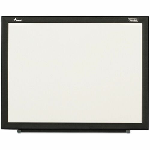 SKILCRAFT® DryErase Non-Magnetic Whiteboard - White Melamine Surface - Black Aluminum Frame - Horizontal/Vertical - Non-magnetic, Sturdy, Durable, Flexible - 1