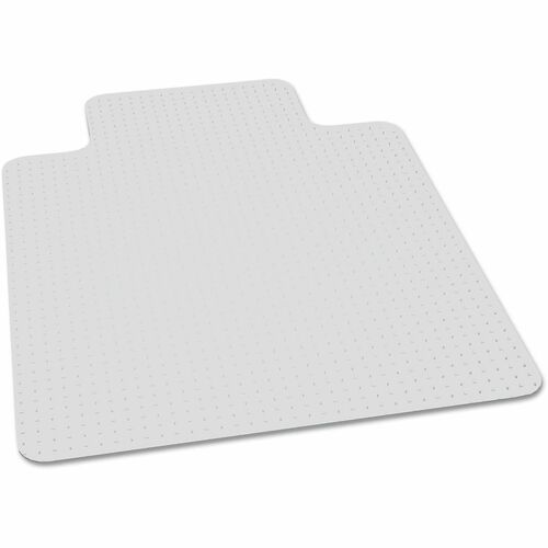 SKILCRAFT® Biobased Chair Mat for Carpet - Low Pile, Medium Pile Carpet, Chair, Floor, Office, Home - 60" Length x 40" Width x 0.150" Thickness - Rectangular - Polymer - Clear - 1 Each