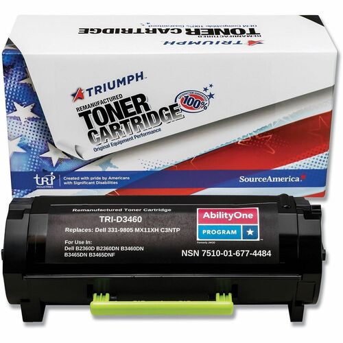 SKILCRAFT® Remanufactured High Yield Laser Toner Cartridge - Alternative for Dell 331-9805, 331-9806 - Black - 1 Each - 8500 Pages