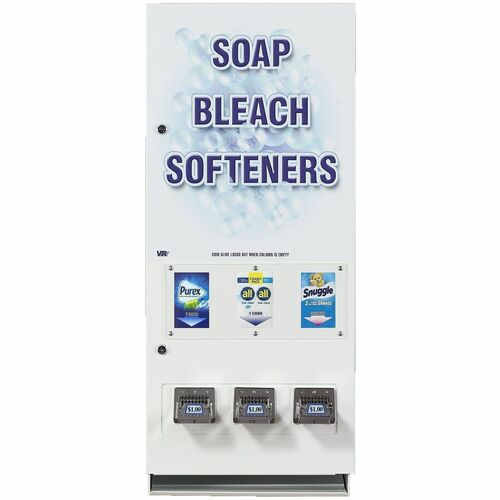 Vend-Rite VendMaster 394 Merchandising Vender - 16.3" Width x 37.8" Depth x 9.5" Height x 37.8" Length - White, Blue - 1 Each