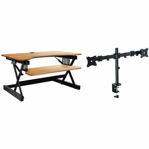 Rocelco Multipurpose Desktop Riser - 40" Width - Desktop - Brown - For Multipurpose