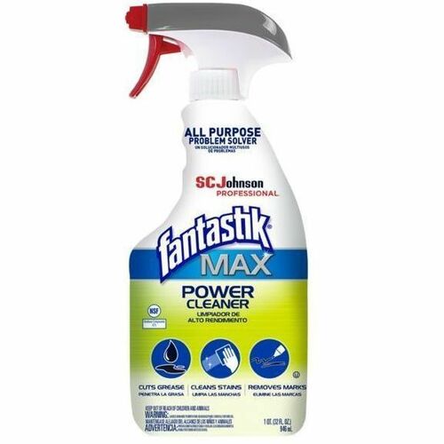 fantastik® Max Power Cleaner - For Multipurpose, Multi Surface - Spray - 32 fl oz (1 quart) - Recommended For: Grime Remover, Grease Remover, Dirt Remover, Marker Remover, Adhesive Remover, Heel Mark Remover, Crayon Mark Remover, Stain Remover - Koshe
