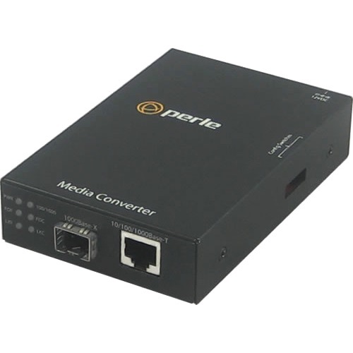Perle S-1110-SFP - 10/100/1000 Gigabit Ethernet Stand-Alone Media and Rate Converter