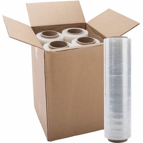 Lindenmeyr Cast Conventional Hand Film - 18" Width x 1476 ft Length - Puncture Resistant - Clear - 4 / Carton