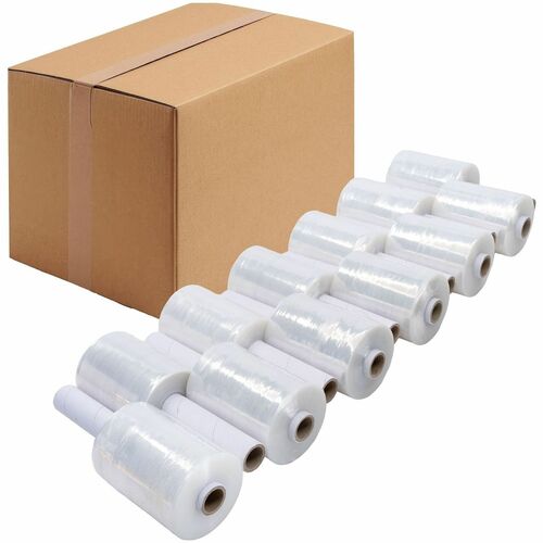 Lindenmeyr Explorer Stretch Film - 5" Width x 1000 ft Length - Puncture Resistant, Disposable - Clear - 12 / Carton