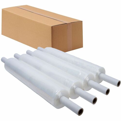 Lindenmeyr Explorer Stretch Film - 20" Width x 1000 ft Length - Puncture Resistant, Disposable - Clear - 4 / Carton