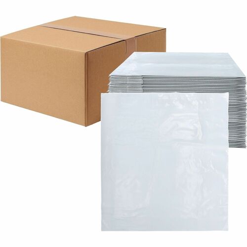Lindenmeyr Explorer Poly Self-Seal Mailers - Mailing/Shipping - #9 - 24" Width x 24" Length - Self-sealing - White - Polyethylene - 125 / Carton