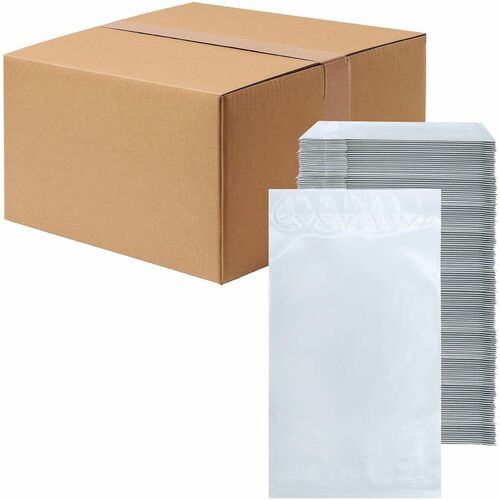 Lindenmeyr Explorer Poly Self-Seal Mailers - Mailing/Shipping - #0 - 6" Width x 9" Length - Self-sealing - White - Polyethylene - 1000 / Carton