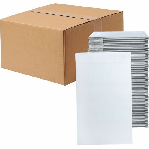 Lindenmeyr Explorer Poly Self-Seal Mailers - Mailing/Shipping - #1 - 7 1/2" Width x 10 1/2" Length - Self-sealing - White - Polyethylene - 1000 / Carton