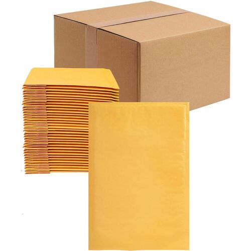 Lindenmeyr Explorer Kraft Self-Seal Bubble Mailers - Bubble/Shipping - #6 - 12 1/2" Width x 19" Length - Self-sealing - Kraft - Kraft - 50 / Carton