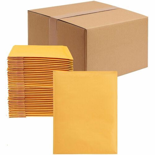 Lindenmeyr Explorer Kraft Self-Seal Bubble Mailers - Bubble/Shipping - #7 - 14 1/4" Width x 20" Length - Self-sealing - Kraft - Kraft - 50 / Carton