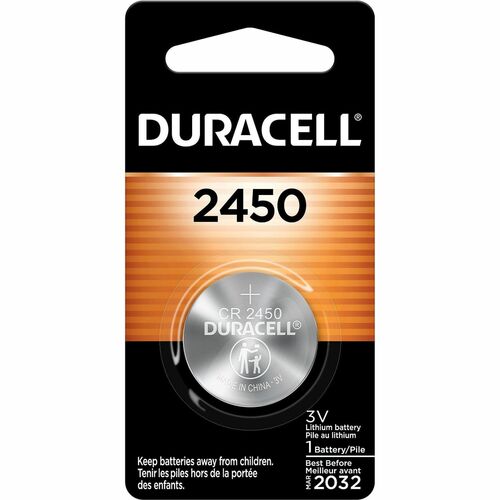 Duracell 2450 Lithium Coin Battery - For Security Device, Keyless Entry, Medical, Glucometer, Home Health Care Device, Organizer, Biomedical - 3 V - 36 / Carton