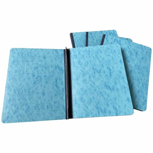 Business Source Letter Report Cover - 3" Folder Capacity - 8 1/2" x 11" - Light Blue - 0% Recycled - 4 / Carton