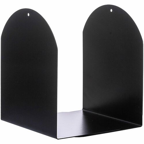 Business Source Bookend - 7" Height - Magnetic - Black - 2 / Pair
