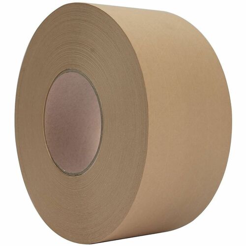 Business Source Reinforced Gummed Paper Tape - 150 yd Length x 3" Width - Brown - Temperature Resistant, Water Resistant - For Sealing, Carton - 10/Box - 1 Carton