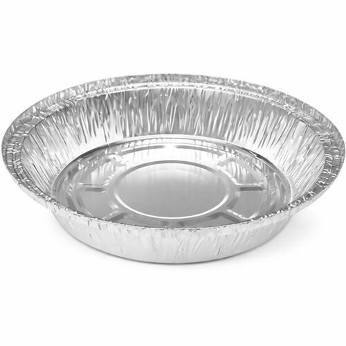 SEPG Aluminum Take-Out Food Storage Pan - Food, Food Storage - 9" Diameter - Silver - Aluminum Body - Round - 500 - 500 / Carton