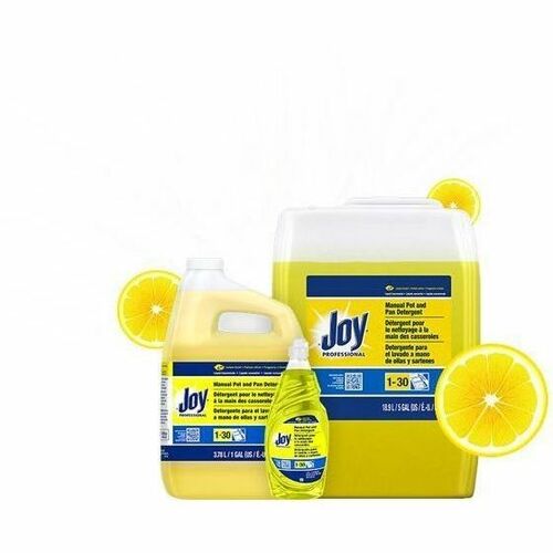JoySuds Professional Dishwashing Detergent - For Multipurpose - Concentrate - Liquid - 640 fl oz (20 quart) - Lemon Fresh Scent - Recommended For: Soil Remover - Yellow - 1 Each