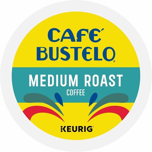 Café Bustelo K-Cup, Pod Medium-Roast K-Cup Coffee Pods - Compatible with Keurig Brewer - Medium - K-Cup, Pod - Dark Chocolate - Kosher - 22 Boxes/Carton - 4 / Carton